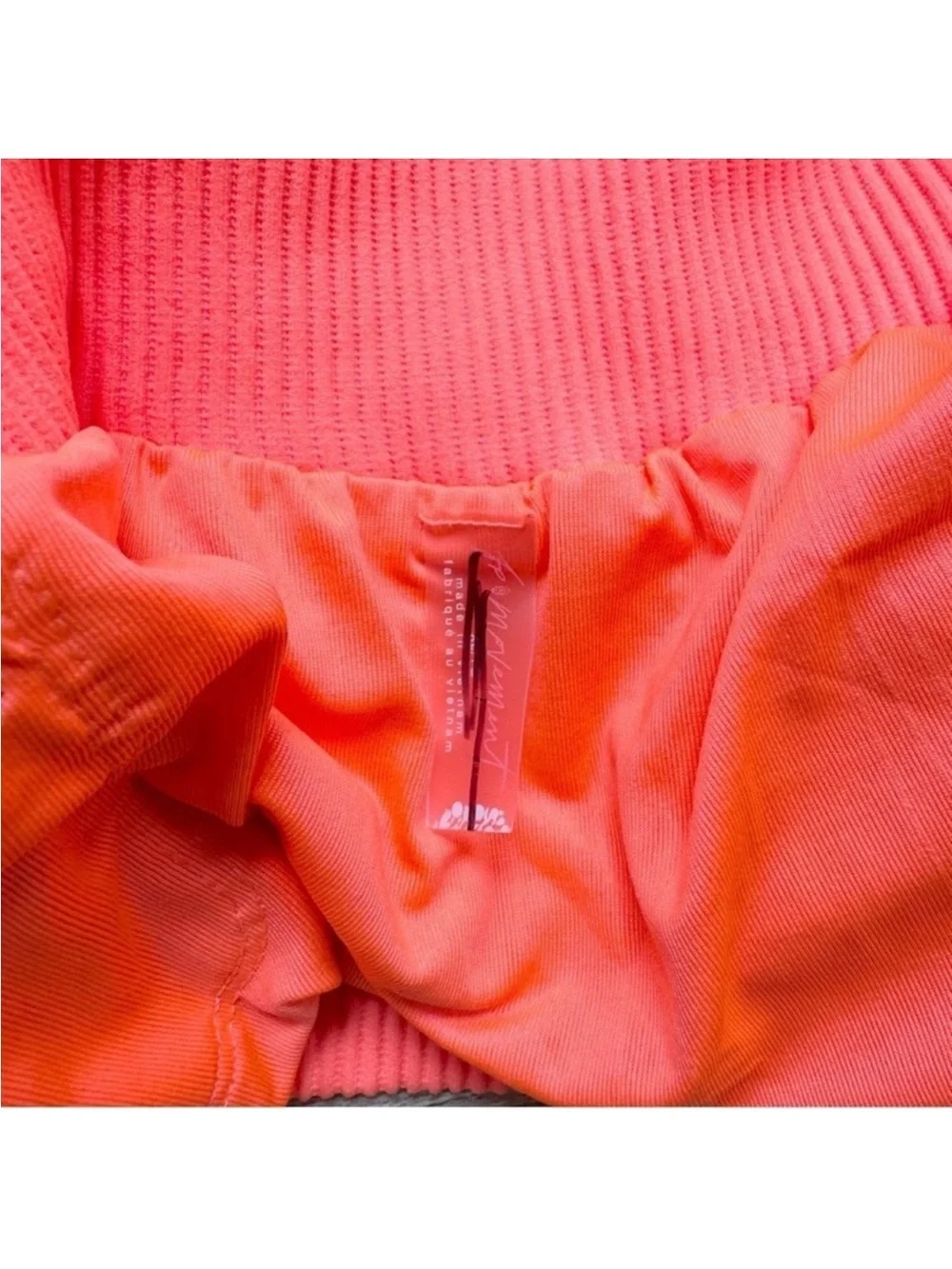 New Free People Movement Carpe Diem Shorts Neon Coral XL